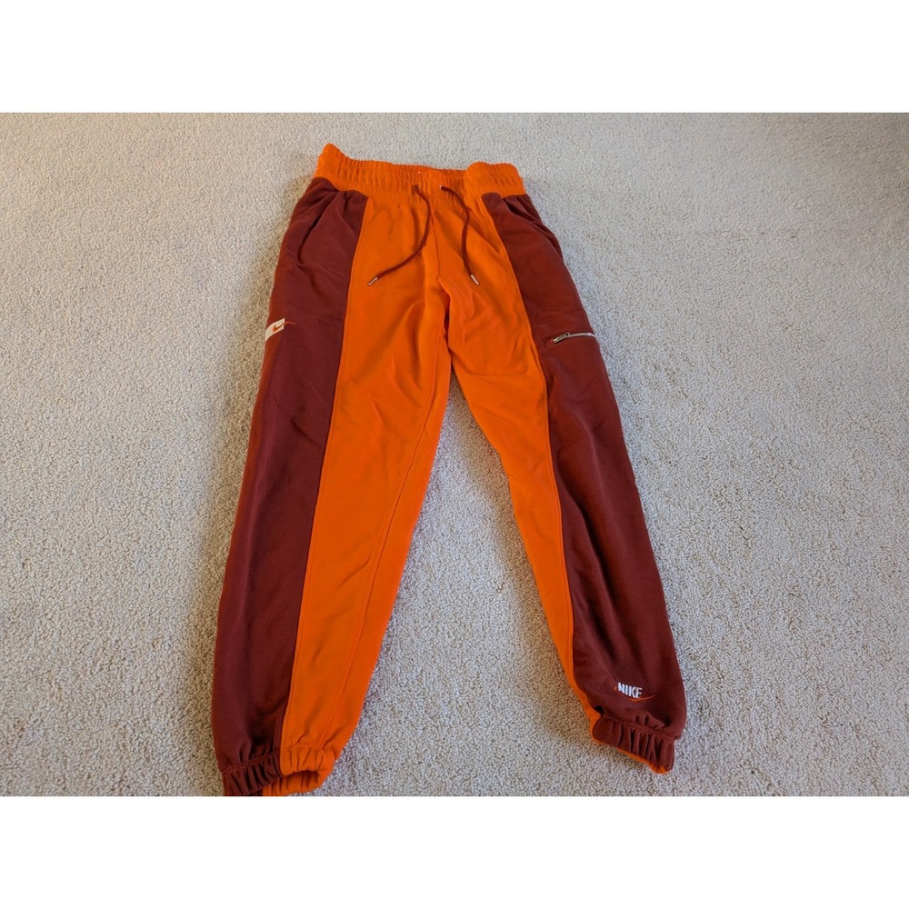 Nike Sportswear City Utility Red Orange Sweatpants Womens Small DQ4507-681